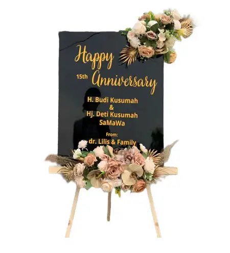 Papan Bunga Akrilik Karet